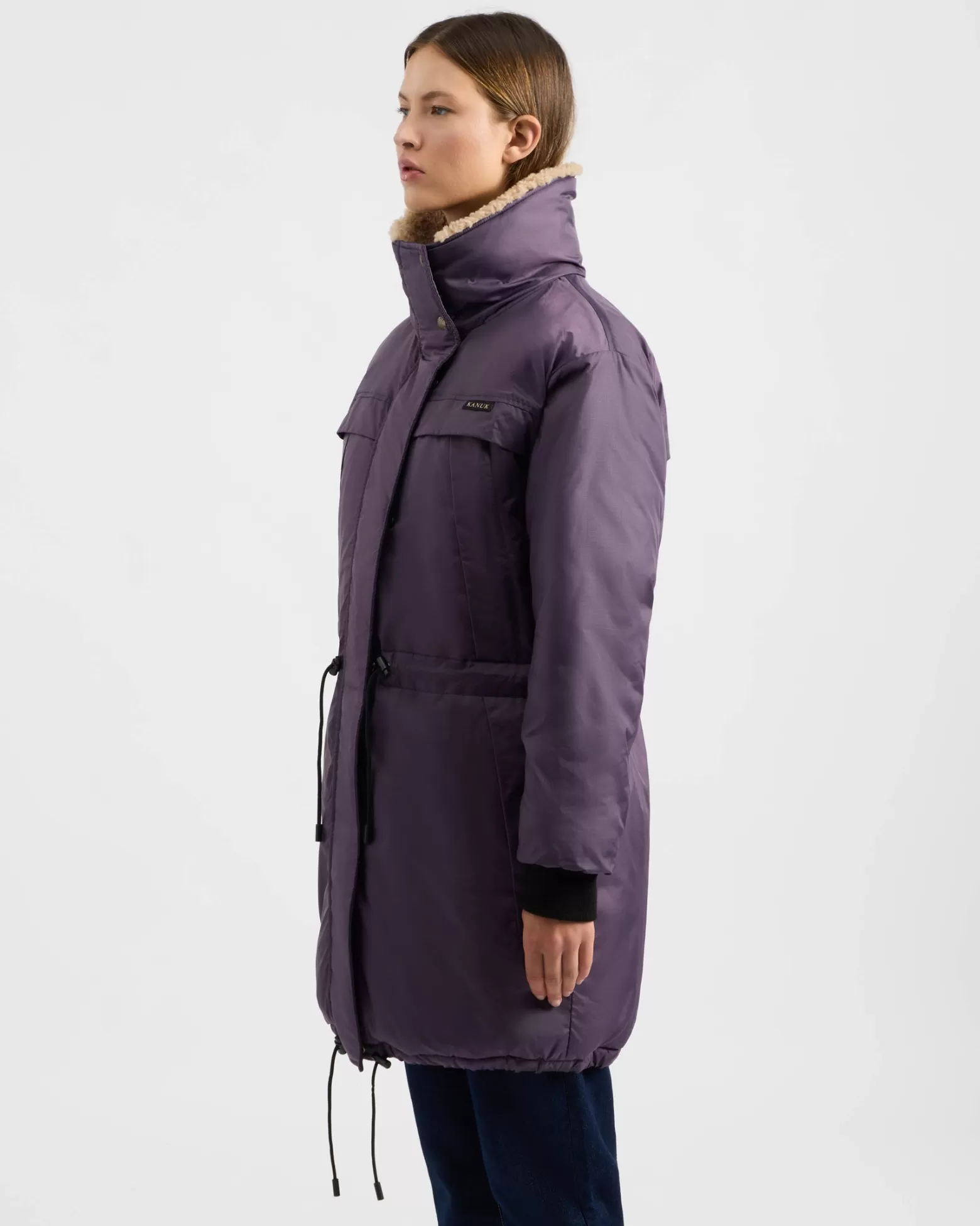 Manteaux En Isolant Synthétique | Manteaux Longs-Kanuk Manteau D'hiver Damga - Violet Vintage